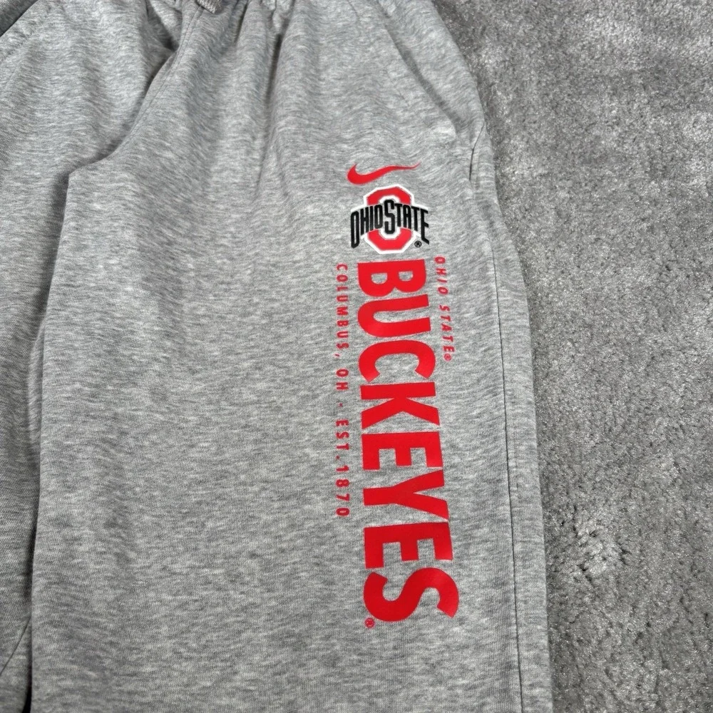 Nike Ohio State Buckeyes Sweatpants‎ Youth Boys XL Gray Club Fleece Jogger Logo
